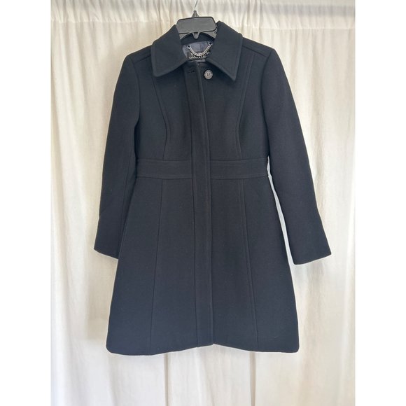 Petite new lady day topcoat in Italian double-cloth wool blend, BM966, Size 2P